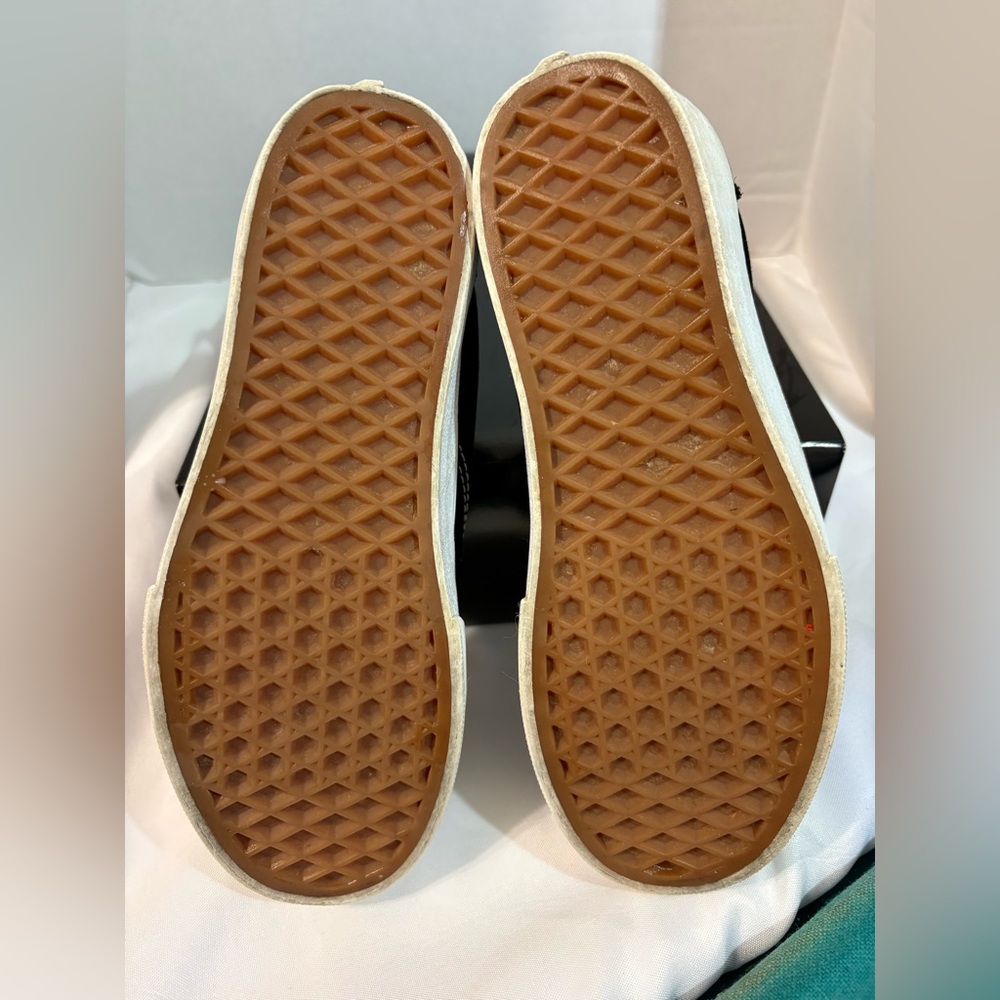 Vans Old Skool classic low-top skate shoe Platform Black Sneakers White Stripe - Picture 6 of 9